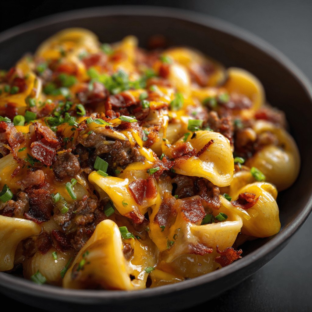 Loaded Beef Bacon Cheeseburger Pasta