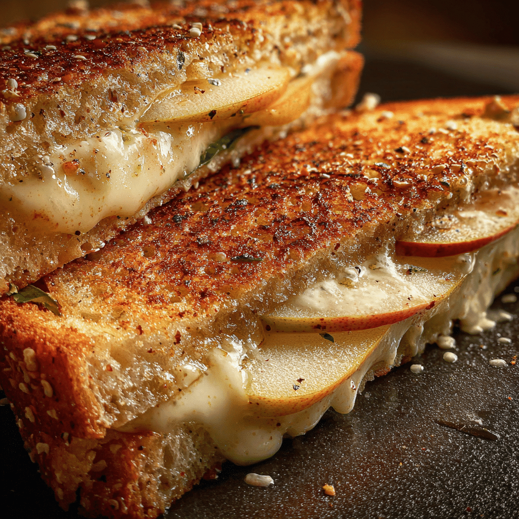 Pear Apple Grilled Cheese