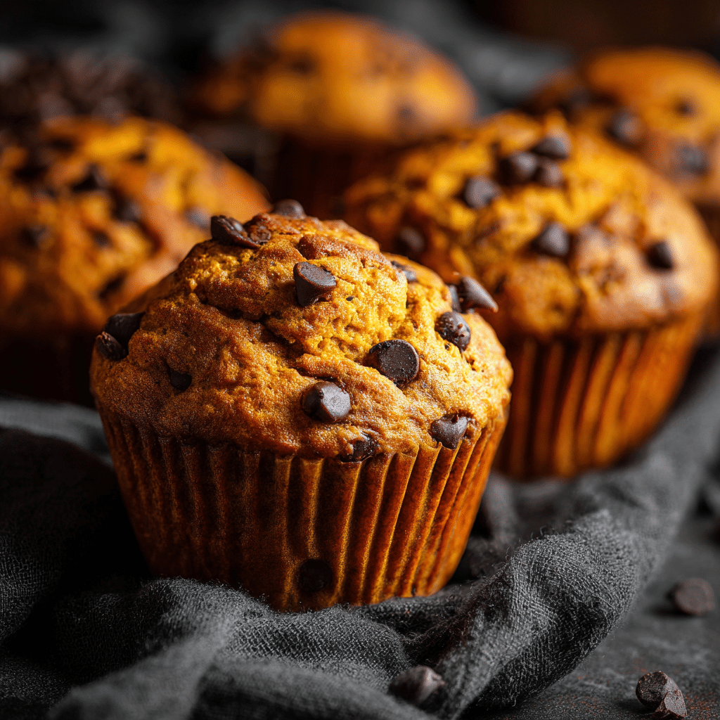 Pumpkin Chocolate Chip Muffins