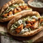 Sheet Pan Chicken Pitas with Herby Ranch