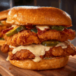 Spicy Chicken Sandwich with Creamy Sauce