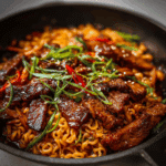Spicy Korean Beef Noodles