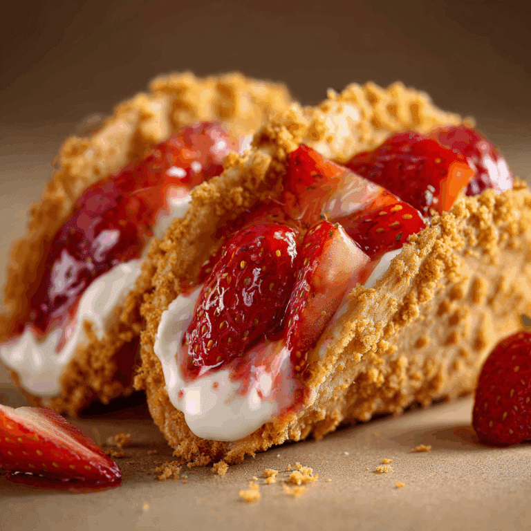Strawberry Crunch Cheesecake Tacos