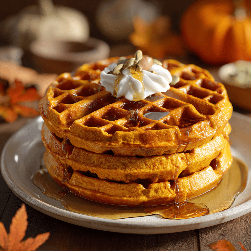 Sweet Pumpkin Waffles