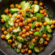 Crispy Chickpea Cucumber Salad-image